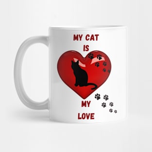 My cat is my love Mug